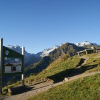Gedenkstein oberhalb der Bergstation Grüneck