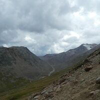 Rückweg zur Hütte nach ersten Donnerschlägen