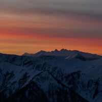 Dachstein im Abendrot