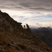 Unterhalb des Schiedeck-Gipfels
