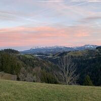 Sonnenuntergang über dem Pilatus