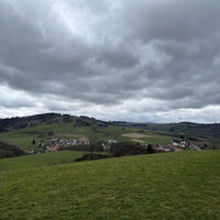 Am Wanderweg E4 bei Eimelrod