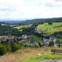 Blick von der Kreuzfelsenhütte auf Wittenschwand