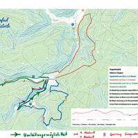 Umleitung auf dem Enzquellenpfad