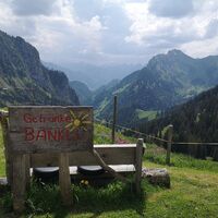 Aussicht von Alp Äust - Wasserscheide-Stockhorn