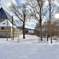 Herrenhaus Kürbitz im Winter