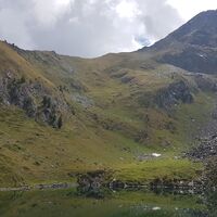 Blick zum Col de Chamolé (Sattel)