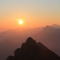Sonnenaufgang auf der Kanisfluh