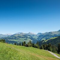 Blick vom Heuberg in den Rätikon