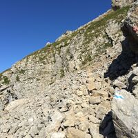 Steiniger Abschnitt auf der Südseite des Ifenplateaus
