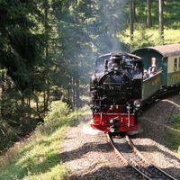 Fichtelbergbahn unterwegs im Erzgebirge