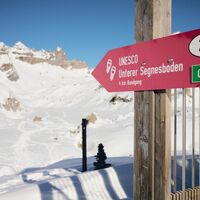 Beim UNESCO-Besucherpavillon startet die Rundtour.