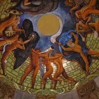 Deckenbild - Darstellung des germanischen Urmythos