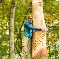 Skulptur am Teufelstein bei Frankelbach