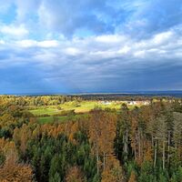 Ausblick im Herbst von der Hohen Warte