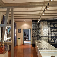 Überblick über die Dauerausstellung zum Blaudruck im Heimatmuseum Scheeßel