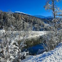 Frische kalte Luft und nur das Knirschen des Schnees…
