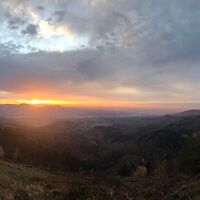 Sonnenuntergang am Drachenfliegerplatz