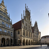 Prinzipalmarkt und Historisches Rathaus in Münster