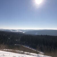 Blick zur Schanze Klingenthal