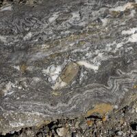 Verfaltung im Gipsgestein