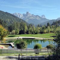 Das einladende Waldbad in Lungötz bevor sich die Bischofsmütze endgültig verabschiedet.