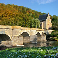 Alte Werrabrücke mit Liboriuskapelle in Creuzburg