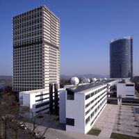 UN Tower, Post Tower und Deutsche Welle 