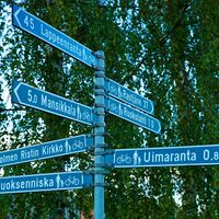 Wegweiser für Radfahrer