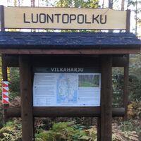 Starttafel des Vilkaharju-Naturpfads