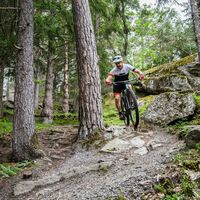 Abfahrt auf der Route des Val du Trient