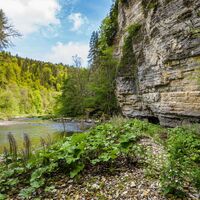 Wutachschlucht mit Felsformationen