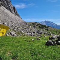 Wegabzweigung zum Mintschejoch