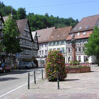 Der Marktplatz von Neuenbürg