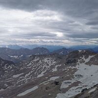Blick auf das Wettersteingebirge