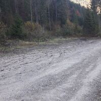 Der kostenfreie Parkplatz im Mühlbachgraben
