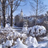 Winterbild mit Kirche