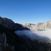 Blcik zur Hochschwab Südwand - die Luft absolut klar