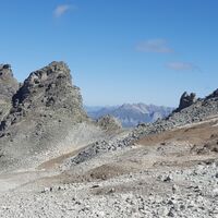 Weg zum Pizolgipfel