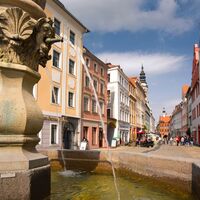 Heroldbrunnen (Georgsbrunnen) auf dem Obermarkt, Görlitz