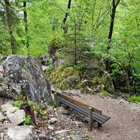 2.2 km Rechts beim Bankerl den markierten Weg hinunter
