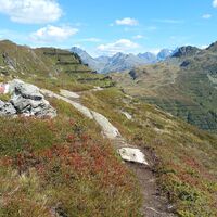 Weg zur Grasjoch Hütte