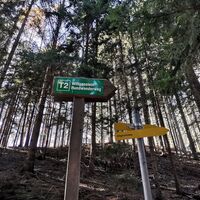 Gute Beschilderung entlang des Weges