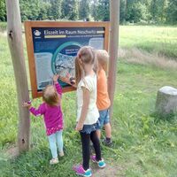 Interaktive Infotafel am Eiszeitlehrpfad Neschwitz