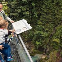 Infotafel an der Geisterklamm