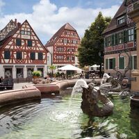 Neckartal-Radweg Ladenburg Marktplatz