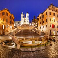 Die Spanische Treppe in Rom - unterhalb der Piazza die Spagna