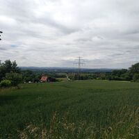 Aussicht nahe Bergrestaurant Hollenstein über die Großgemeinde Bad Salzuflen 