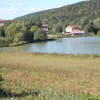 Menzengraben mit Schachtanlage und Teich