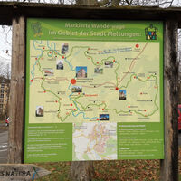 Schild Bartenwetzerpfad Schwimmbad